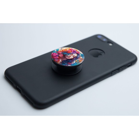 PopSockets Floral Girl Women Cell Phone Pop Sockets for Phone Swappable PopGrip - Picture 2 of 8